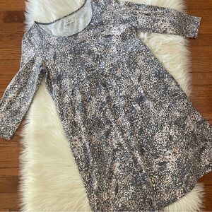 J. Jill Pure Jill Printed A-line Knit Dress With Pockets Size XS